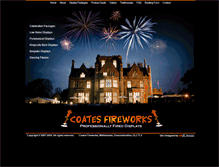 Tablet Screenshot of coatesfireworks.co.uk